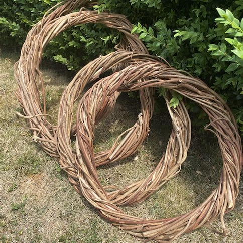 Wisteria & willow wreath bases